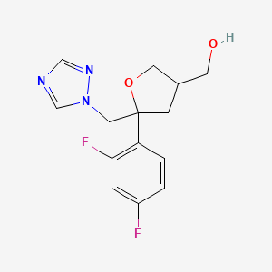 Difluorophenyl)-5-(1H-1,2,4-triazol-1-ylmethyl)tetrahydrofuran-3-yl]methanol