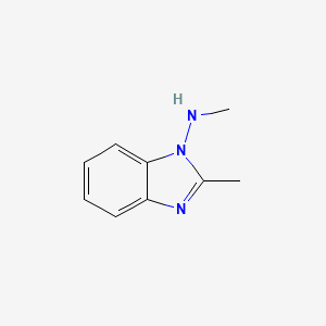 molecular formula C9H11N3 B12823542 N,2-Dimethyl-1H-benzo[d]imidazol-1-amine 