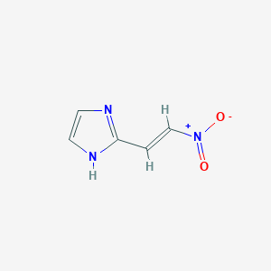 molecular formula C5H5N3O2 B12823561 2-(2-Nitrovinyl)-1H-imidazole 