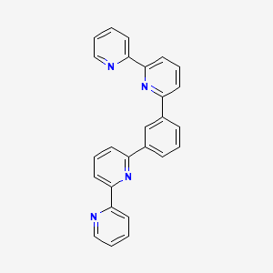 molecular formula C26H18N4 B12823575 1,3-Di([2,2'-bipyridin]-6-yl)benzene CAS No. 138336-94-4