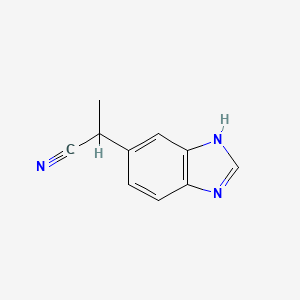 2-(1H-Benzo[d]imidazol-5-yl)propanenitrile