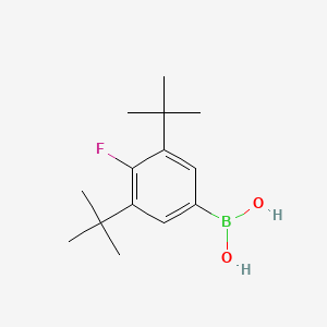 molecular formula C14H22BFO2 B12823667 (3,5-Di-tert-butyl-4-fluorophenyl)boronic acid 