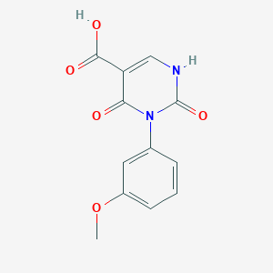 molecular formula C12H10N2O5 B12823681 3-(3-Methoxyphenyl)-2,4-dioxo-1,2,3,4-tetrahydropyrimidine-5-carboxylic acid 