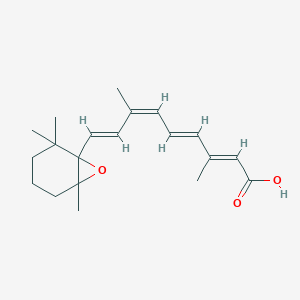 molecular formula C20H28O3 B128237 (2E,4E,6Z,8E)-3,7-Dimethyl-9-(2,2,6-trimethyl-7-oxabicyclo[4.1.0]heptan-1-yl)nona-2,4,6,8-tetraenoic acid CAS No. 1431303-55-7