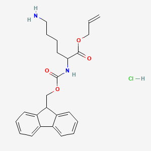 molecular formula C24H29ClN2O4 B12823724 Fmoc-D-Lys-OAll.HCl 