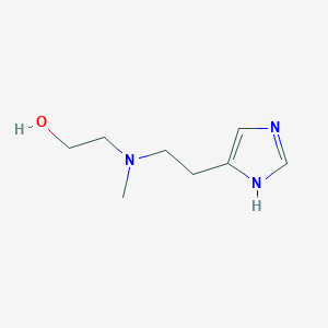 molecular formula C8H15N3O B12823731 2-((2-(1H-Imidazol-4-yl)ethyl)(methyl)amino)ethanol 