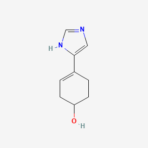 molecular formula C9H12N2O B12823756 4-(1H-Imidazol-5-yl)cyclohex-3-enol 