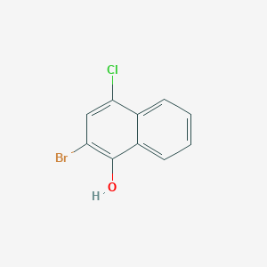 molecular formula C10H6BrClO B12823762 2-Bromo-4-chloro-1-Naphthalenol CAS No. 90948-00-8