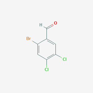 molecular formula C7H3BrCl2O B12823769 2-Bromo-4,5-dichlorobenzaldehyde 