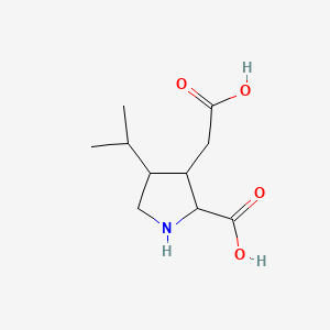 3-(Carboxymethyl)-4-isopropylpyrrolidine-2-carboxylic acid