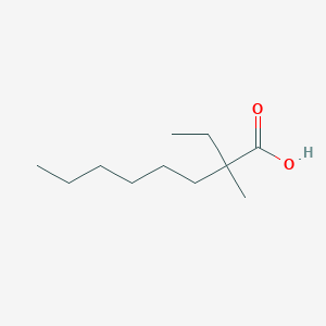 molecular formula C11H22O2 B1282381 2-Ethyl-2-methyloctanoic acid CAS No. 31199-56-1