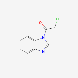 molecular formula C10H9ClN2O B12823838 2-chloro-1-(2-methyl-1H-benzimidazol-1-yl)Ethanone 