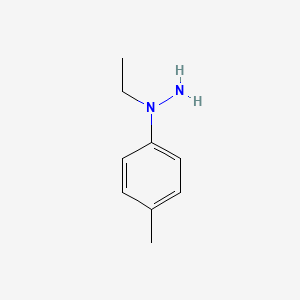 molecular formula C9H14N2 B1282387 1-乙基-1-(4-甲基苯基)肼 CAS No. 61715-72-8