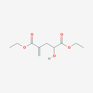 molecular formula C10H16O5 B12823887 Diethyl 2-hydroxy-4-methylenepentanedioate 