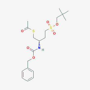 (S)-S-(2-(((Benzyloxy)carbonyl)amino)-4-((neopentyloxy)sulfonyl)butyl) ethanethioate