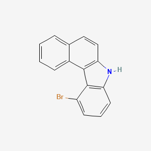 molecular formula C16H10BrN B12823950 11-Bromo-7H-benzo[c]carbazole 