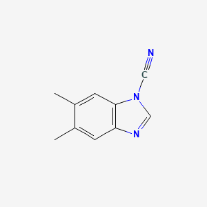 5,6-Dimethyl-1H-benzo[d]imidazole-1-carbonitrile