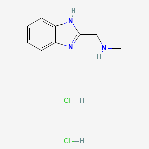 molecular formula C9H13Cl2N3 B1282399 (1H-Benzimidazol-2-ylmethyl)methylamine dihydrochloride CAS No. 92809-96-6