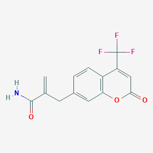 2-((2-Oxo-4-(trifluoromethyl)-2h-chromen-7-yl)methyl)acrylamide