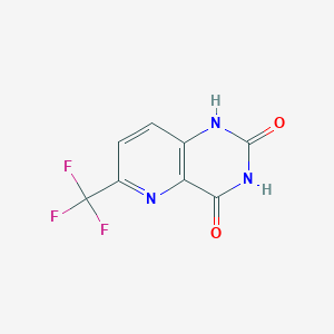 molecular formula C8H4F3N3O2 B12824024 2-Hydroxy-6-(trifluoromethyl)pyrido[3,2-d]pyrimidin-4(3H)-one 