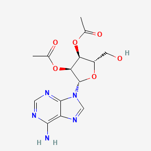 [(2S,3S,4S,5S)-4-acetyloxy-5-(6-aminopurin-9-yl)-2-(hydroxymethyl)oxolan-3-yl] acetate