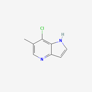 molecular formula C8H7ClN2 B12824040 7-chloro-6-methyl-1H-pyrrolo[3,2-b]pyridine 