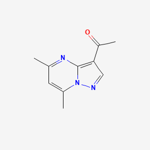 molecular formula C10H11N3O B12824045 1-(5,7-Dimethylpyrazolo[1,5-a]pyrimidin-3-yl)ethan-1-one 