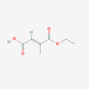 (E)-4-ethoxy-3-methyl-4-oxobut-2-enoic acid