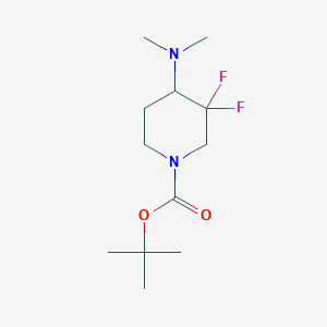 molecular formula C12H22F2N2O2 B12824078 tert-Butyl 4-(dimethylamino)-3,3-difluoropiperidine-1-carboxylate 