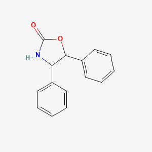 molecular formula C15H13NO2 B12824087 4,5-Diphenyl-1,3-oxazolidin-2-one CAS No. 92552-75-5