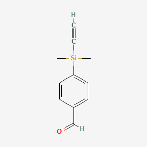 molecular formula C11H12OSi B12824096 4-(Ethynyldimethylsilyl)benzaldehyde 