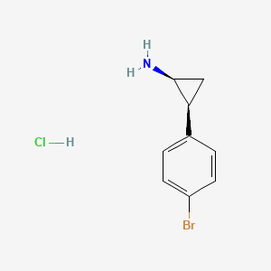 (1S,2S)-2-(4-Bromophenyl)cyclopropan-1-amine hydrochloride