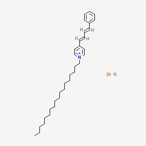 1-octadecyl-4-[(1E,3E)-4-phenylbuta-1,3-dienyl]pyridin-1-ium;hydrobromide