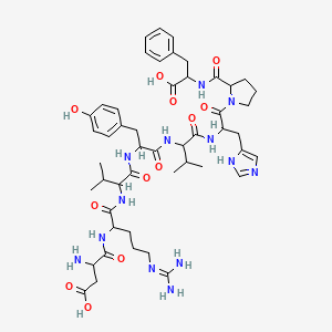 molecular formula C49H69N13O12 B12824114 Valine angiotensin II 