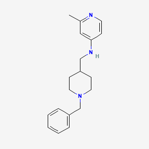 molecular formula C19H25N3 B12824133 N-((1-Benzylpiperidin-4-yl)methyl)-2-methylpyridin-4-amine 