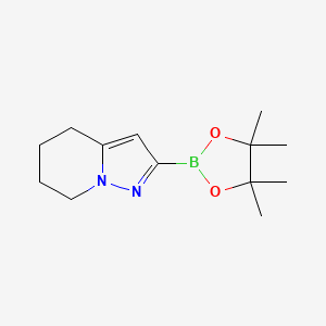 molecular formula C13H21BN2O2 B12824147 2-(4,4,5,5-Tetramethyl-1,3,2-dioxaborolan-2-yl)-4,5,6,7-tetrahydropyrazolo[1,5-a]pyridine 