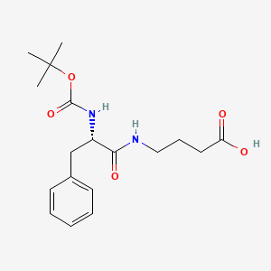 molecular formula C18H26N2O5 B12824163 (S)-4-(2-((tert-Butoxycarbonyl)amino)-3-phenylpropanamido)butanoic acid 