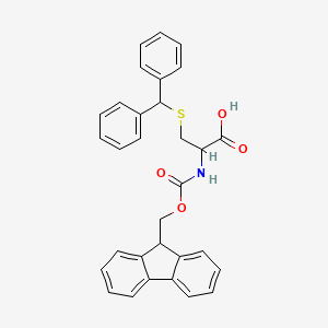 molecular formula C31H27NO4S B12824176 Fmoc-S-(diphenylmethyl)-L-cysteine 