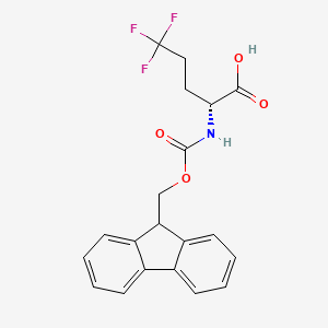 (R)-2-((((9H-Fluoren-9-yl)methoxy)carbonyl)amino)-5,5,5-trifluoropentanoic acid