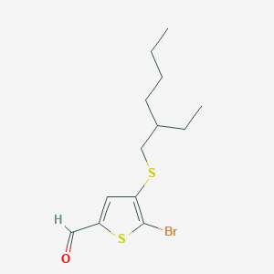 5-Bromo-4-((2-ethylhexyl)thio)thiophene-2-carbaldehyde