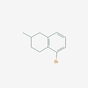 molecular formula C11H13Br B12824209 5-Bromo-2-methyl-1,2,3,4-tetrahydronaphthalene 