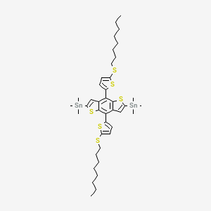 [4,8-bis(5-octylsulfanylthiophen-2-yl)-2-trimethylstannylthieno[2,3-f][1]benzothiol-6-yl]-trimethylstannane