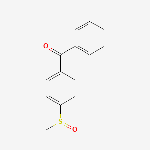 B1282427 4-Benzoylphenyl methyl sulfoxide CAS No. 73241-57-3