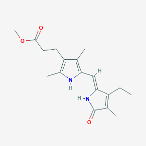 molecular formula C18H24N2O3 B12824271 Methyl (Z)-3-(5-((3-ethyl-4-methyl-5-oxo-1,5-dihydro-2H-pyrrol-2-ylidene)methyl)-2,4-dimethyl-1H-pyrrol-3-yl)propanoate 