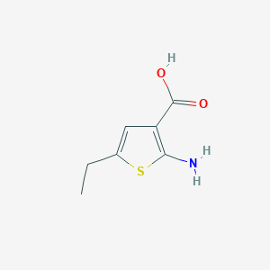 molecular formula C7H9NO2S B1282429 2-氨基-5-乙基噻吩-3-羧酸 CAS No. 55502-94-8