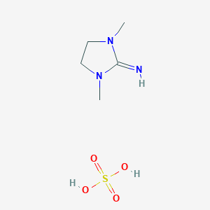 molecular formula C5H13N3O4S B12824294 1,3-Dimethylimidazolidin-2-imine sulfate 