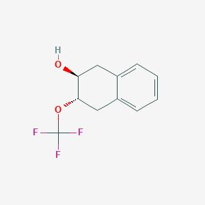 molecular formula C11H11F3O2 B12824313 Trans-3-(trifluoromethoxy)-1,2,3,4-tetrahydronaphthalen-2-ol 