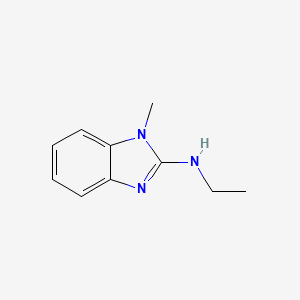 molecular formula C10H13N3 B12824326 N-Ethyl-1-methyl-1H-benzo[d]imidazol-2-amine 