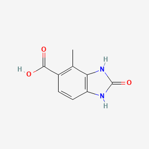 molecular formula C9H8N2O3 B12824327 4-Methyl-2-oxo-2,3-dihydro-1H-benzo[d]imidazole-5-carboxylic acid 