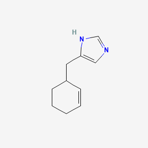 molecular formula C10H14N2 B12824365 4-(Cyclohex-2-en-1-ylmethyl)-1H-imidazole 